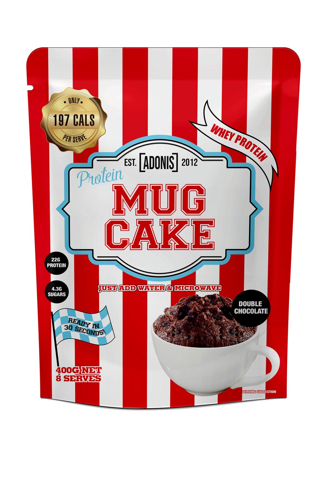 PROTEIN MUG CAKE (Whey Protein) – (4 Flavors) 400g | 8 Servings