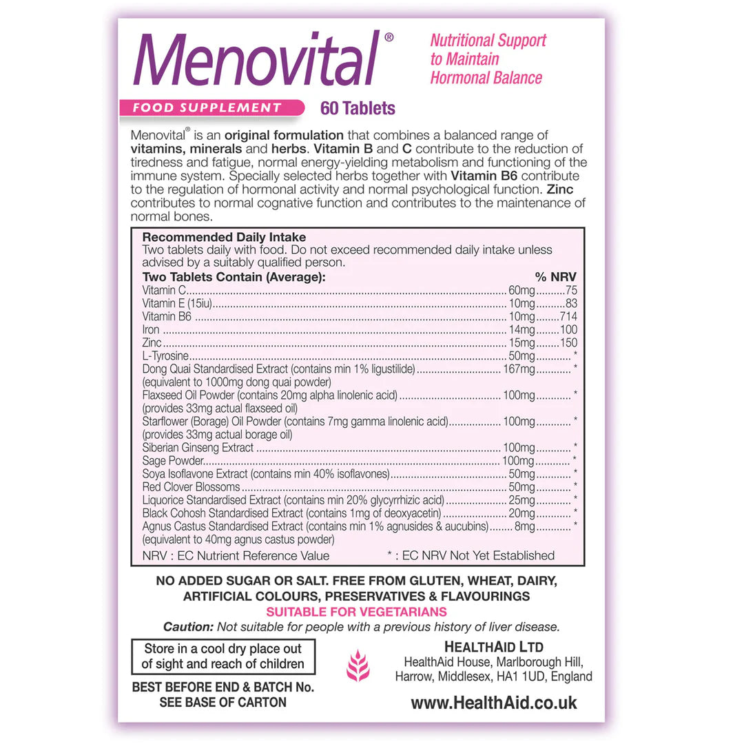 Menovital® - 60 Tablets