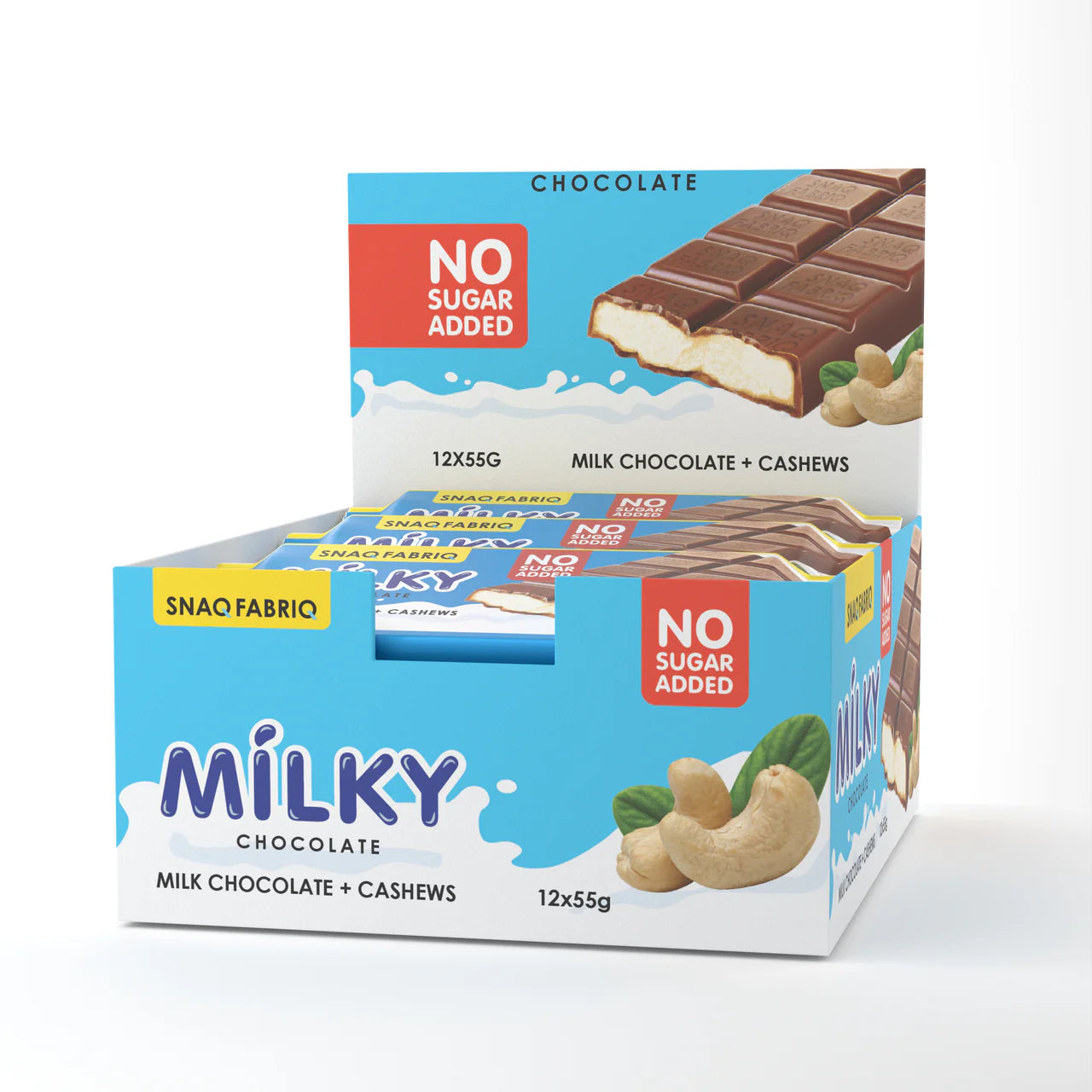 Milky Chocolate Bars With Filling 55g (2 Flavors)