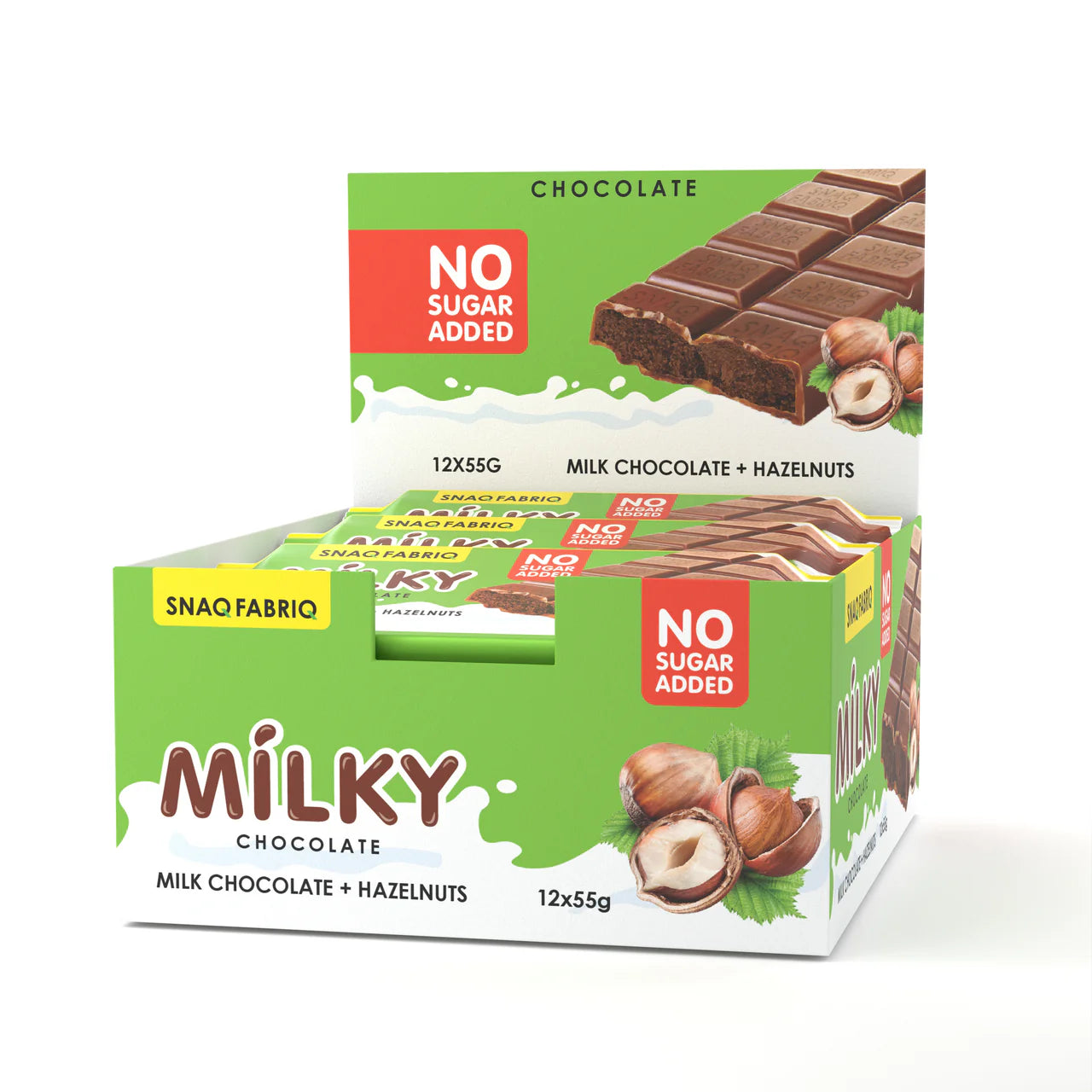 Milky Chocolate Bars With Filling 55g (2 Flavors)