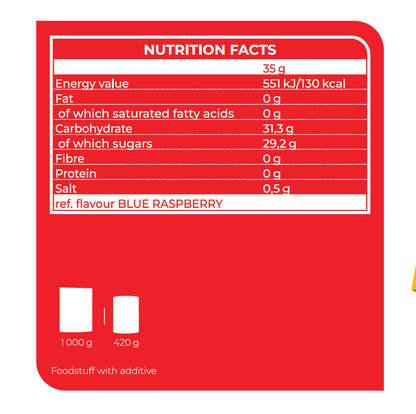 Isodrinx with Caffeine - 420g - Blue Raspberry