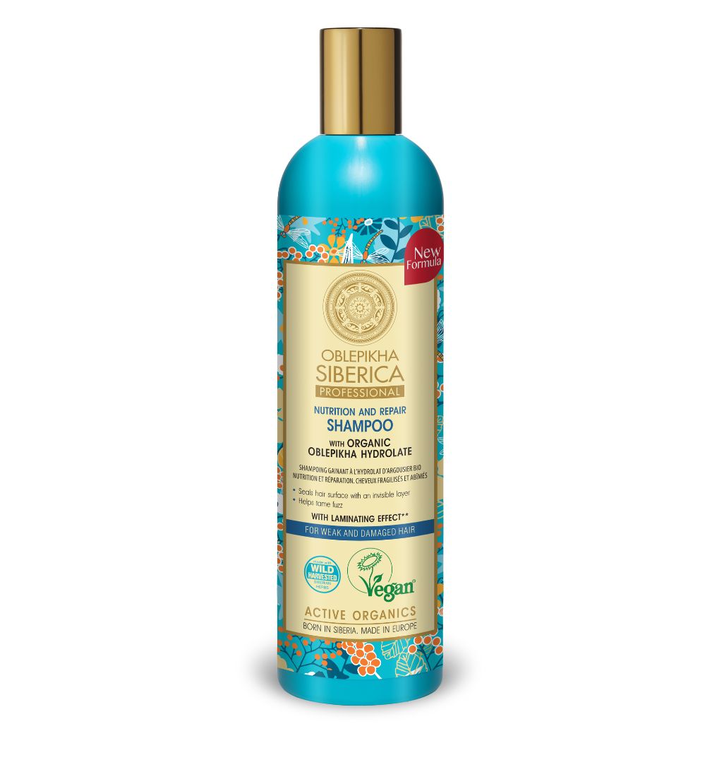 OBLEPIKHA SIBERICA® -  SHAMPOO WITH LAMINATING EFFECT ( Weak & Damaged Hair) - 400ml