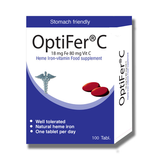 OptiFer C (18mg IRON + 80mg VITAMIN C)-  60 Tablets