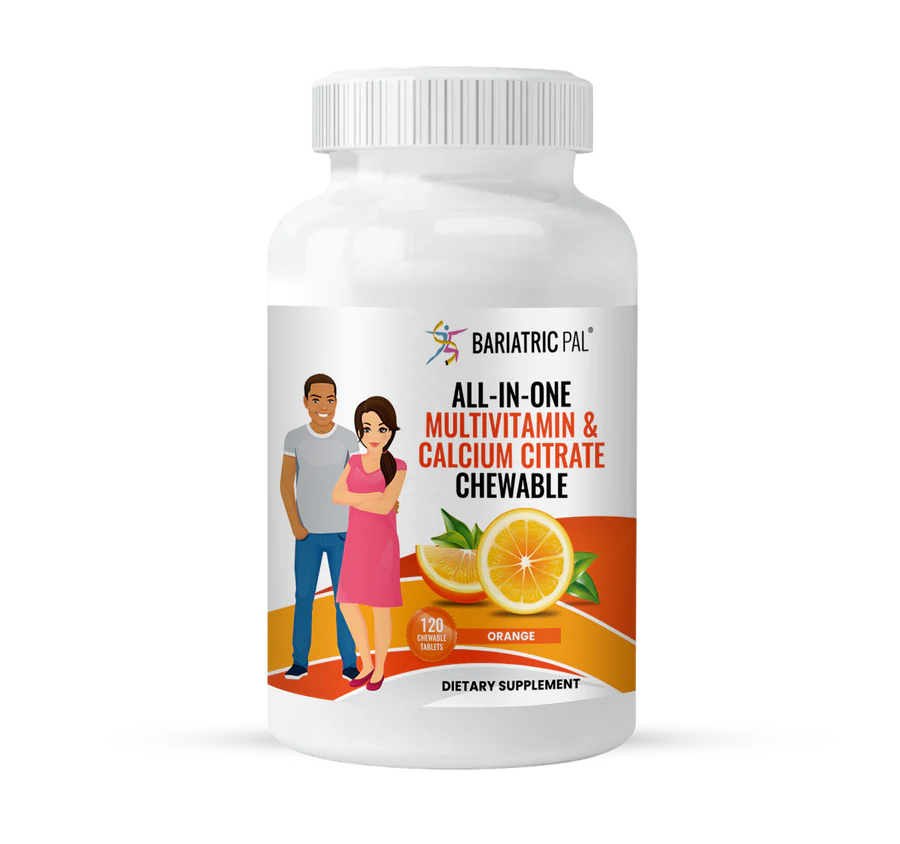 Multivitamin "ALL-IN-ONE" with Calcium Citrate & Iron - Orange - 120 Chewable Tablets