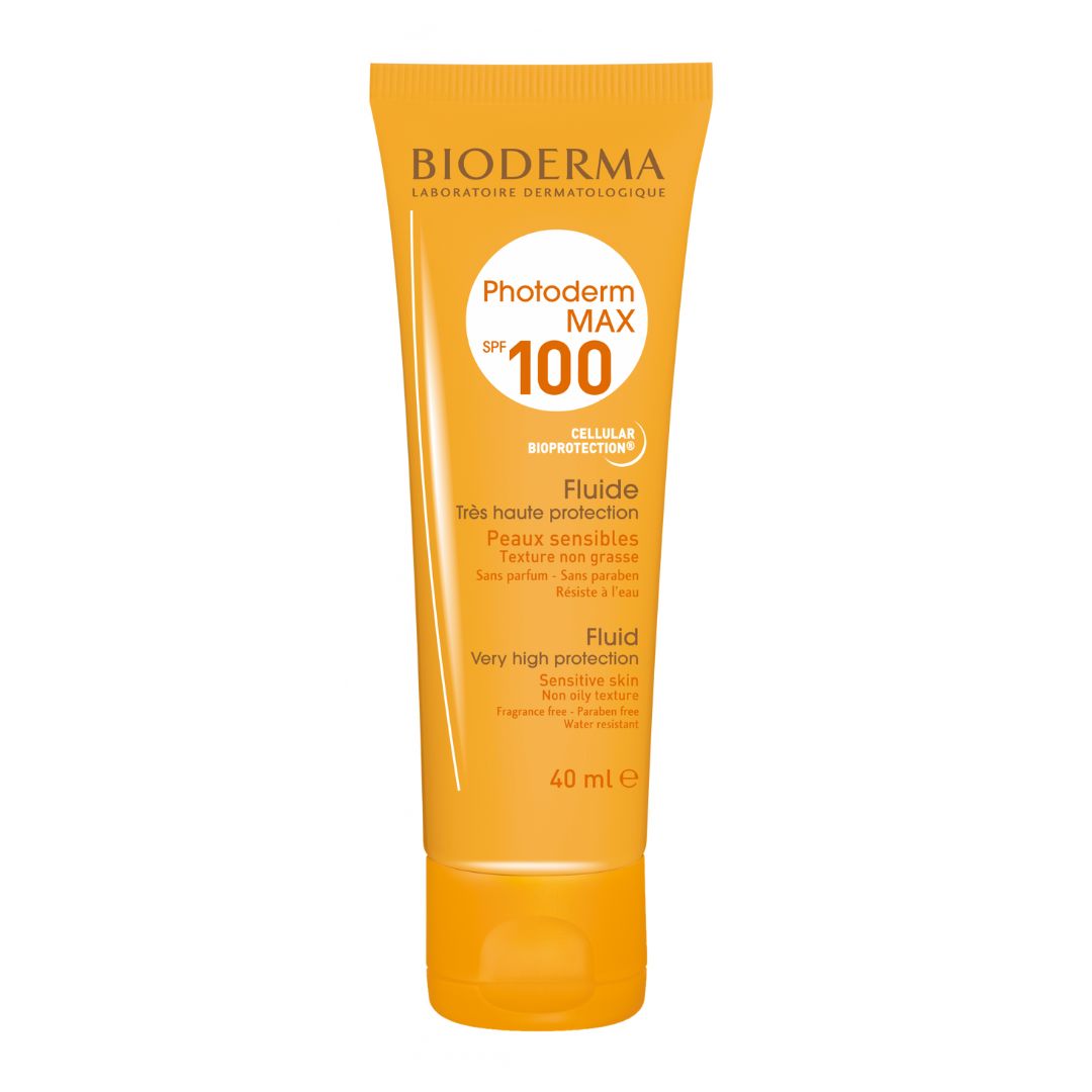 Photoderm MAX Fluide SPF 100 - للبشرة العادية إلى الجافة والبشرة الحساسة - 40 مل 