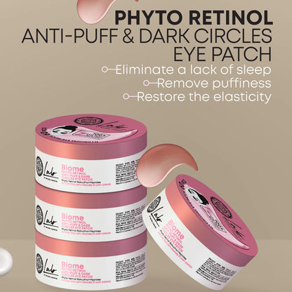 LAB BIOME ® -   Phyto Retinol Anti-Puff & Dark Circles Eye Patch, 60 PCs