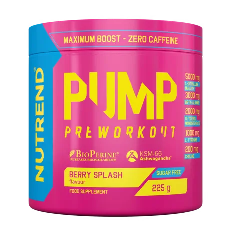 Pump - Pre-workout without caffeine (3 Flavors) - 225gm