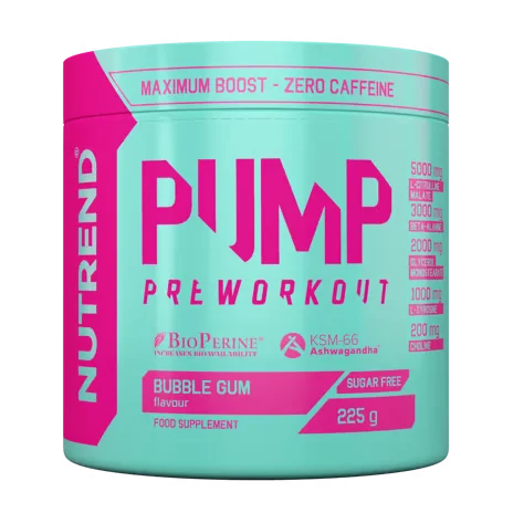 Pump - Pre-workout without caffeine (3 Flavors) - 225gm