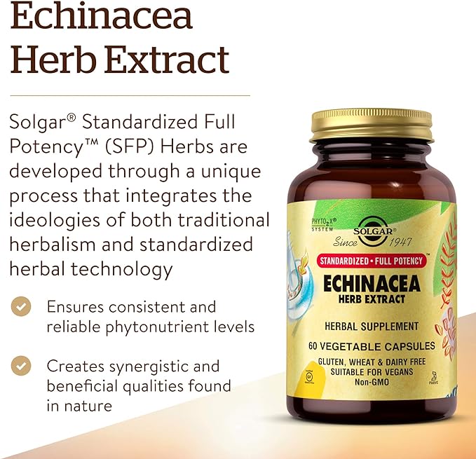 SFP ECHINACEA HERB EXTRACT - 60 VEGETABLE CAPSULES