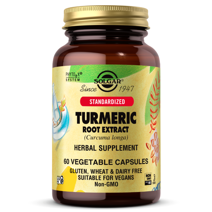 STANDARDIZED TURMERIC ROOT EXTRACT - 60 VEGETABLE CAPSULES