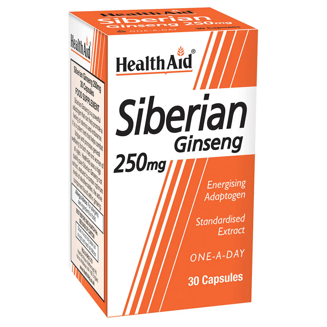 Siberian Ginseng 250mg - 30 Capsules