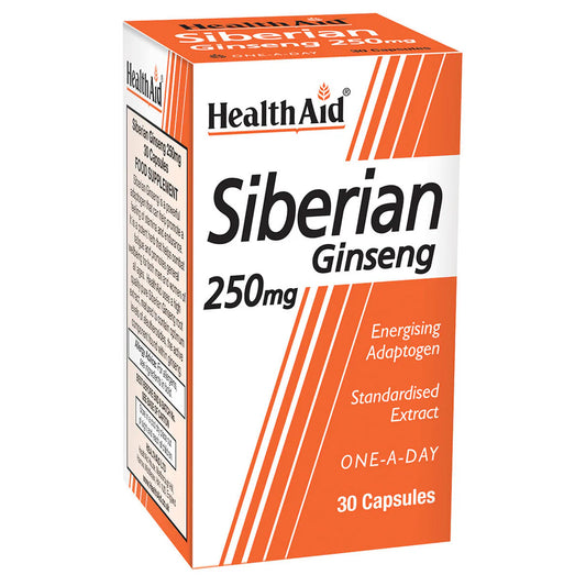 Siberian Ginseng 250mg - 30 Capsules