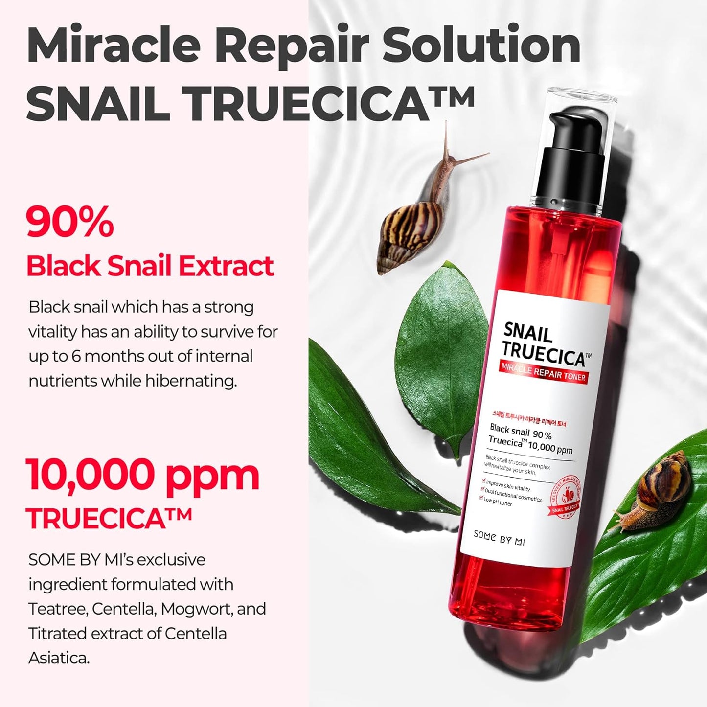 تونر الإصلاح المعجزة Snail Trucica® - 135 مل