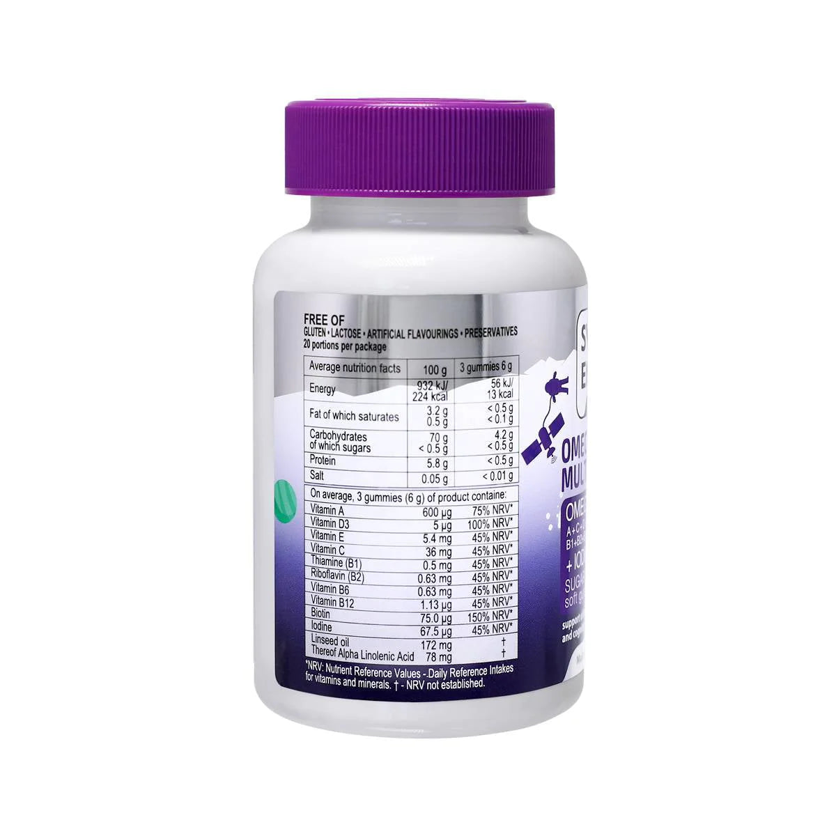 OMEGA-3 MULTIVIT - (Omega-3 complex, vitamins and iodine) - 60 soft Gummies