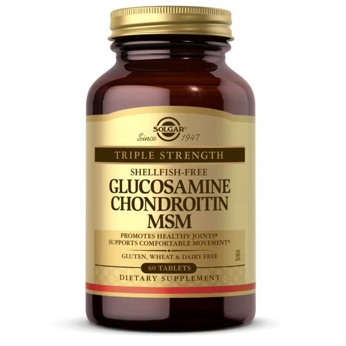 TRIPLE STRENGTH GLUCOSAMINE CHONDROITIN MSM (SHELLFISH-FREE) - 60 TABLETS