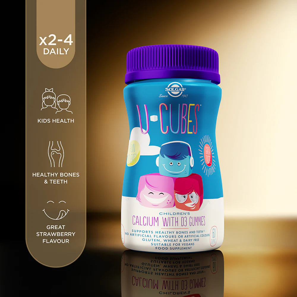 U-CUBES™ CHILDREN’S CALCIUM WITH D3 - 60 GUMMIES