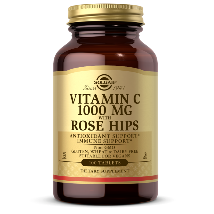 VITAMIN C 1000 MG WITH ROSE HIPS - 100 TABLETS