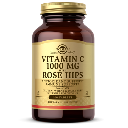 VITAMIN C 1000 MG WITH ROSE HIPS - 100 TABLETS