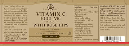 فيتامين سي 1000 مجم مع وردة المسك - 100 قرص