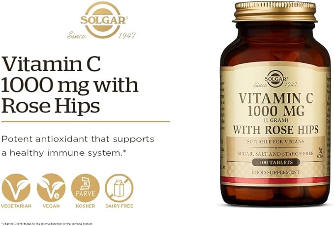 VITAMIN C 1000 MG WITH ROSE HIPS - 100 TABLETS