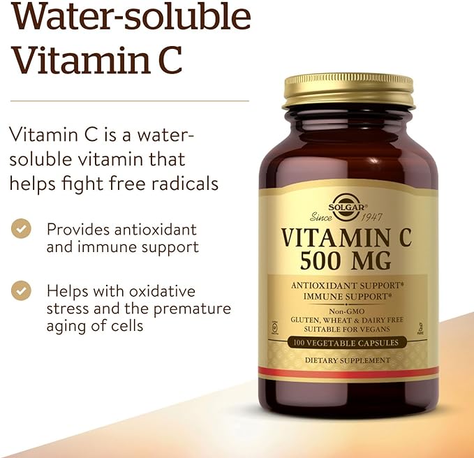 VITAMIN C 500 MG - 100 VEGETABLE CAPSULES