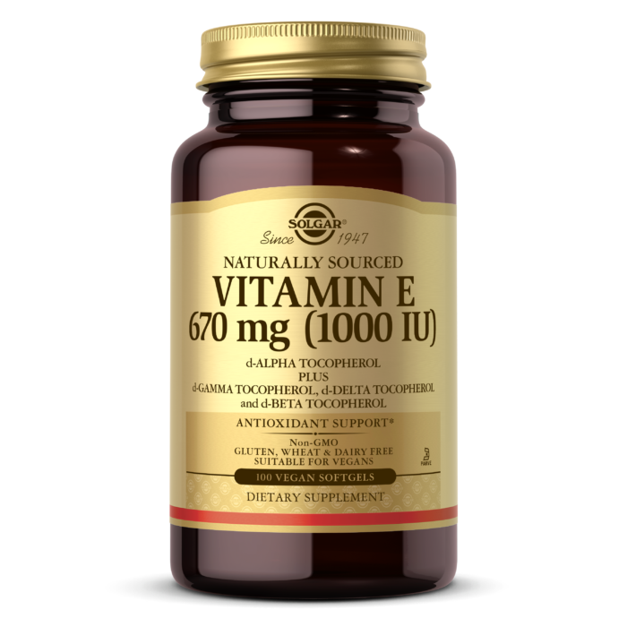 VITAMIN E 670 MG (1000 IU)  (D-ALPHA TOCOPHEROL & MIXED TOCOPHEROLS) - 100 VEGAN SOFTGELS