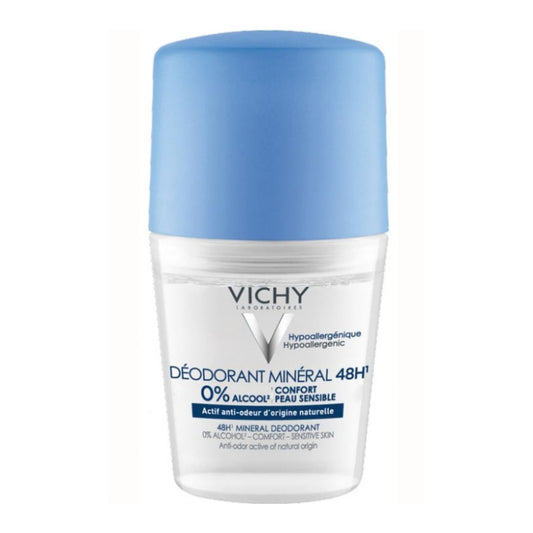 Vichy 48Hr Mineral Deodorant Roll-On Aluminum Free 50mL