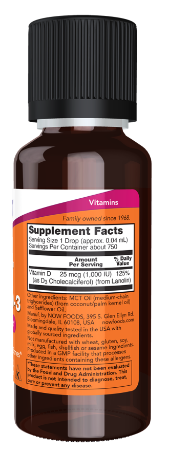 Vitamin D-3 Liquid 1000IU - Extra Strength