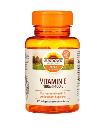 Vitamin E 180mg (400 IU) - 100 Softgels