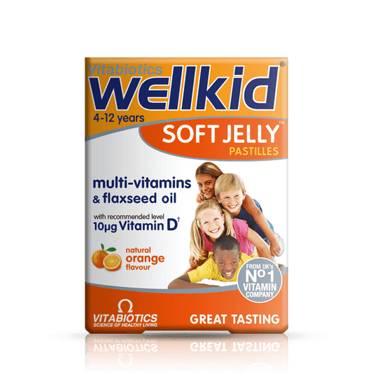 Wellkid -Orange - 30 Soft Jelly Pastilles