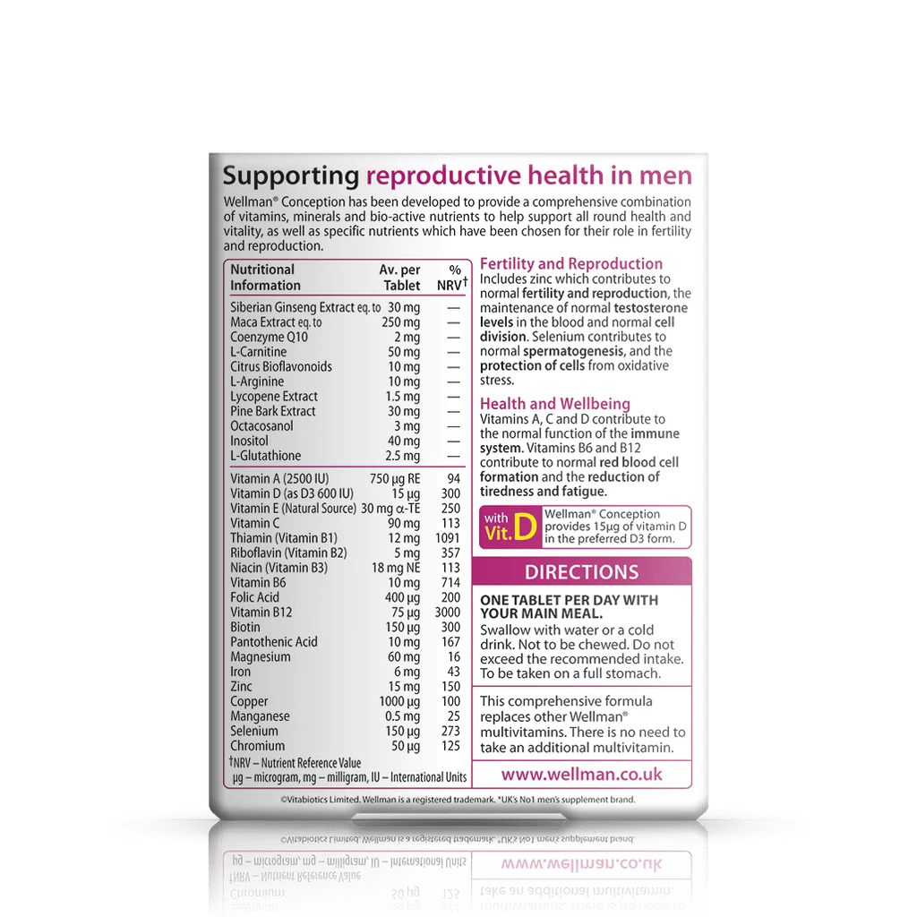 Wellman Conception - 30 Tablets