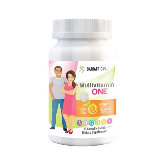 Multivitamin ONE with 45mg Iron - 30 Chewable tablets - Orange Citrus