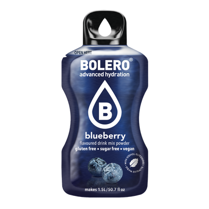 Bolero®Advanced Hydration - Blueberry | 9g | 1,5L (12 Sachets)