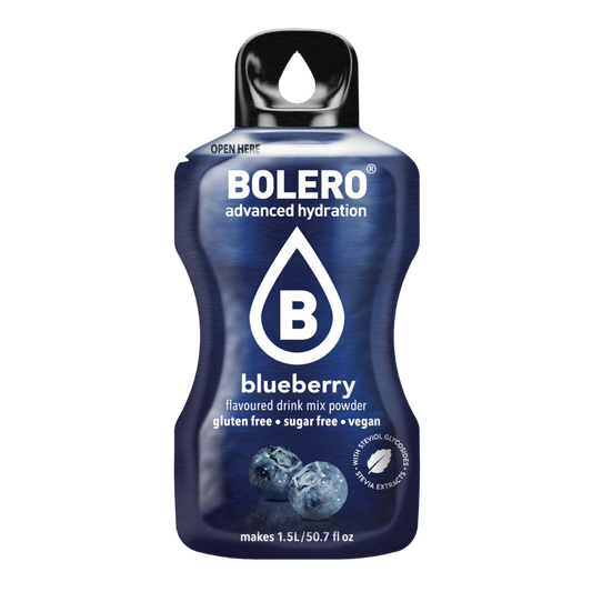 Bolero®Advanced Hydration - Blueberry | 9g | 1,5L (12 Sachets)