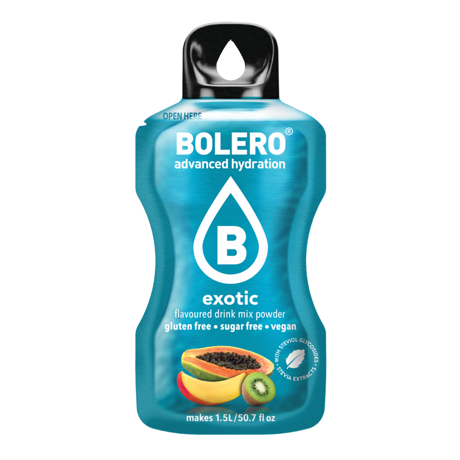 Bolero® Advanced Hydration - Exotic | 9 جرام | 1.5 لتر (12 كيسًا)