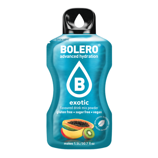 Bolero®Advanced Hydration -  Exotic | 9g | 1,5L (12 Sachets)