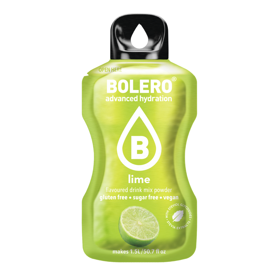 Bolero®Advanced Hydration -  Lime | 9g | 1,5L (12 Sachets)