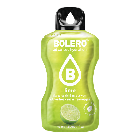 Bolero®Advanced Hydration -  Lime | 9g | 1,5L (12 Sachets)