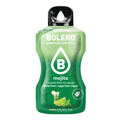 Bolero®Advanced Hydration - Mojito | 9 جرام | 1,5 لتر (12 كيسًا)