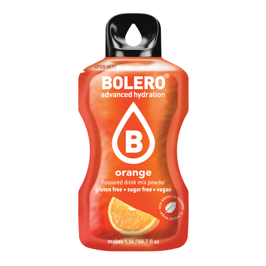 Bolero®Advanced Hydration - Orange | 9g | 1,5L (12 Sachets)