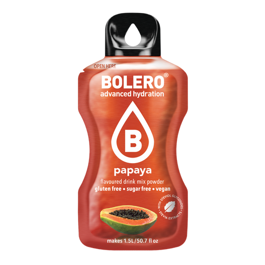 Bolero®Advanced Hydration - Papaya | 9g | 1,5L (12 Sachets)