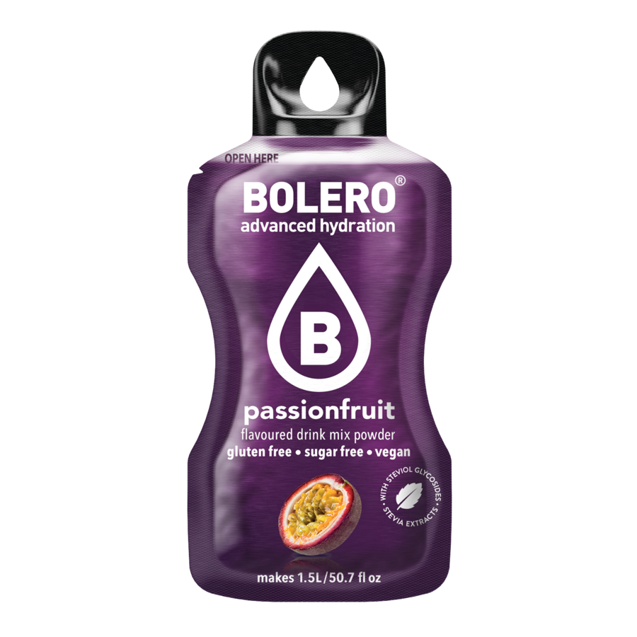 Bolero®Advanced Hydration - Passion Fruit  | 9g | 1,5L (12 Sachets)