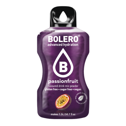 Bolero®Advanced Hydration - Passion Fruit  | 9g | 1,5L (12 Sachets)