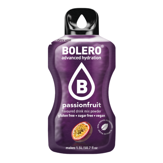 Bolero®Advanced Hydration - Passion Fruit  | 9g | 1,5L (12 Sachets)