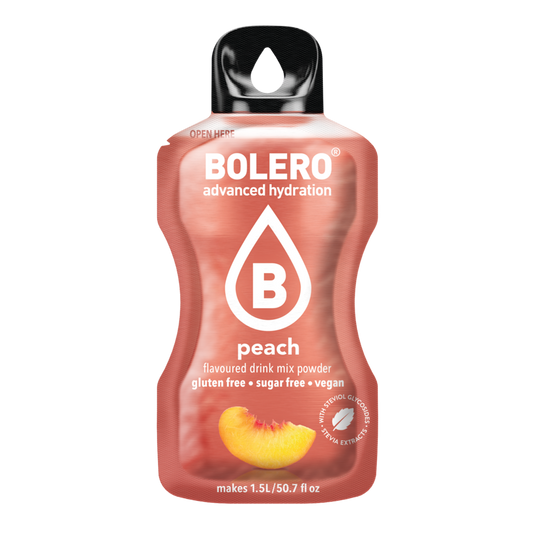 Bolero®Advanced Hydration - Peach | 9g | 1,5L (12 Sachets)