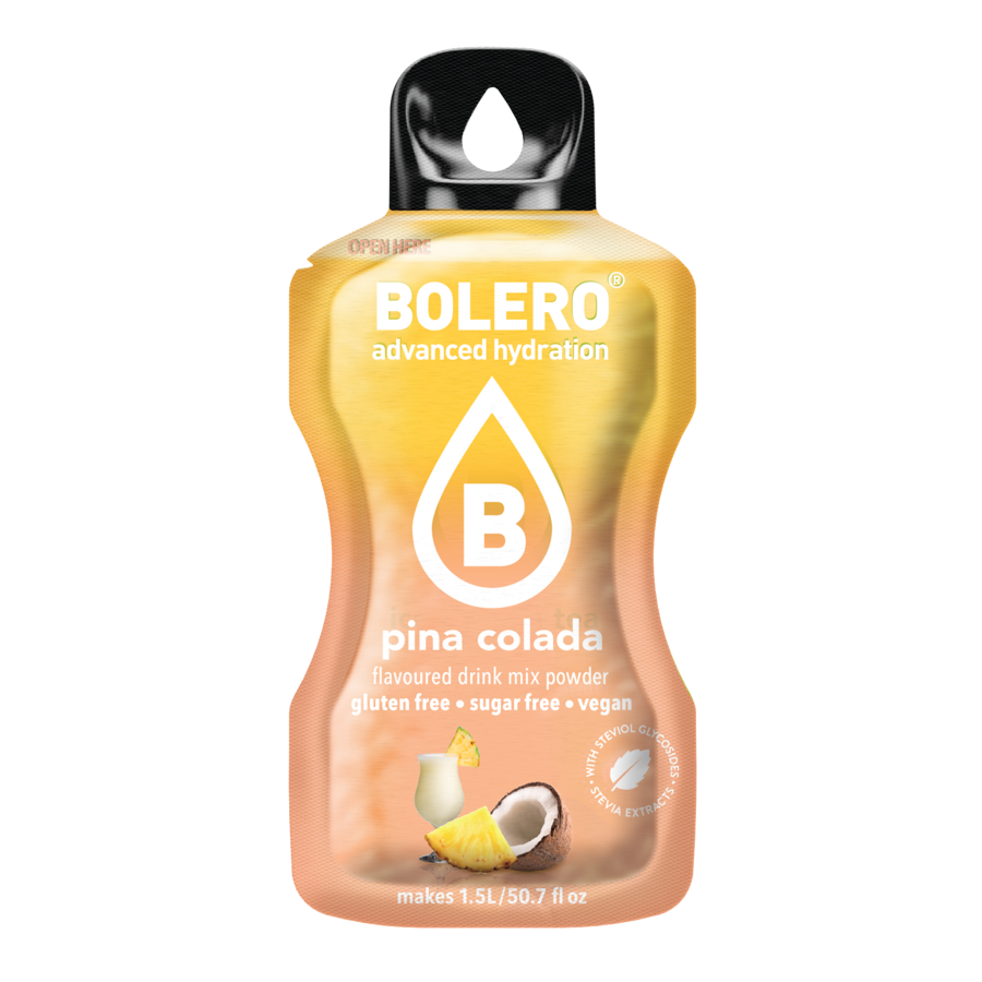 Bolero® Advanced Hydration - Pina Colada | 9 جرام | 1.5 لتر (12 كيسًا)