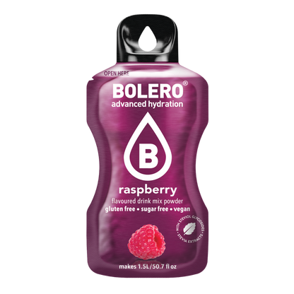 Bolero®Advanced Hydration - Raspberry  | 9g | 1,5L (12 Sachets)