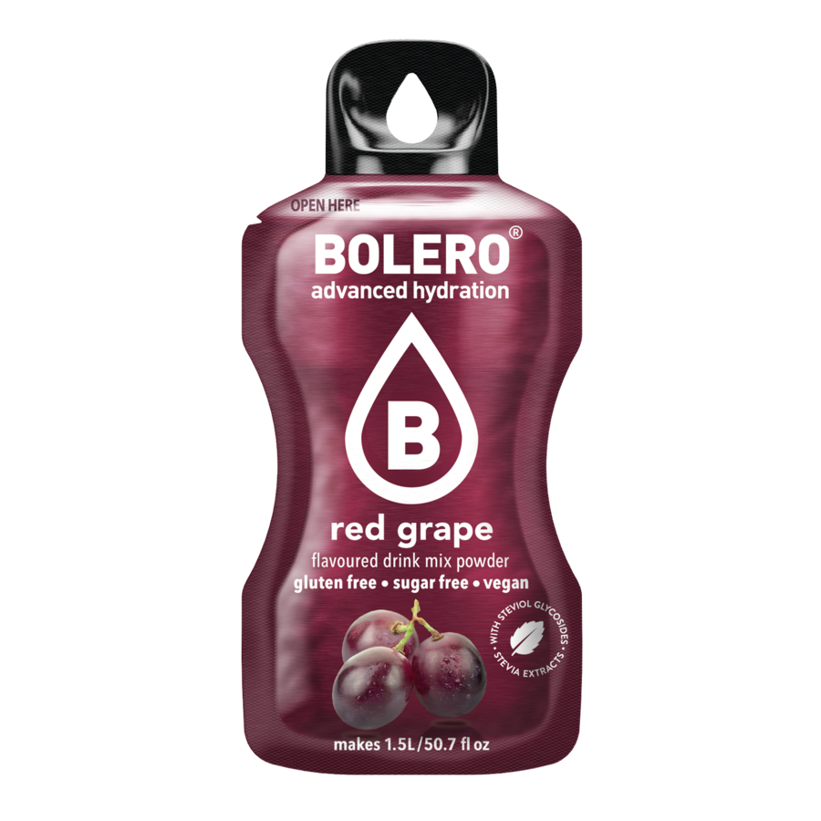 Bolero®Advanced Hydration - Red Grape | 9g | 1,5L (12 Sachets)