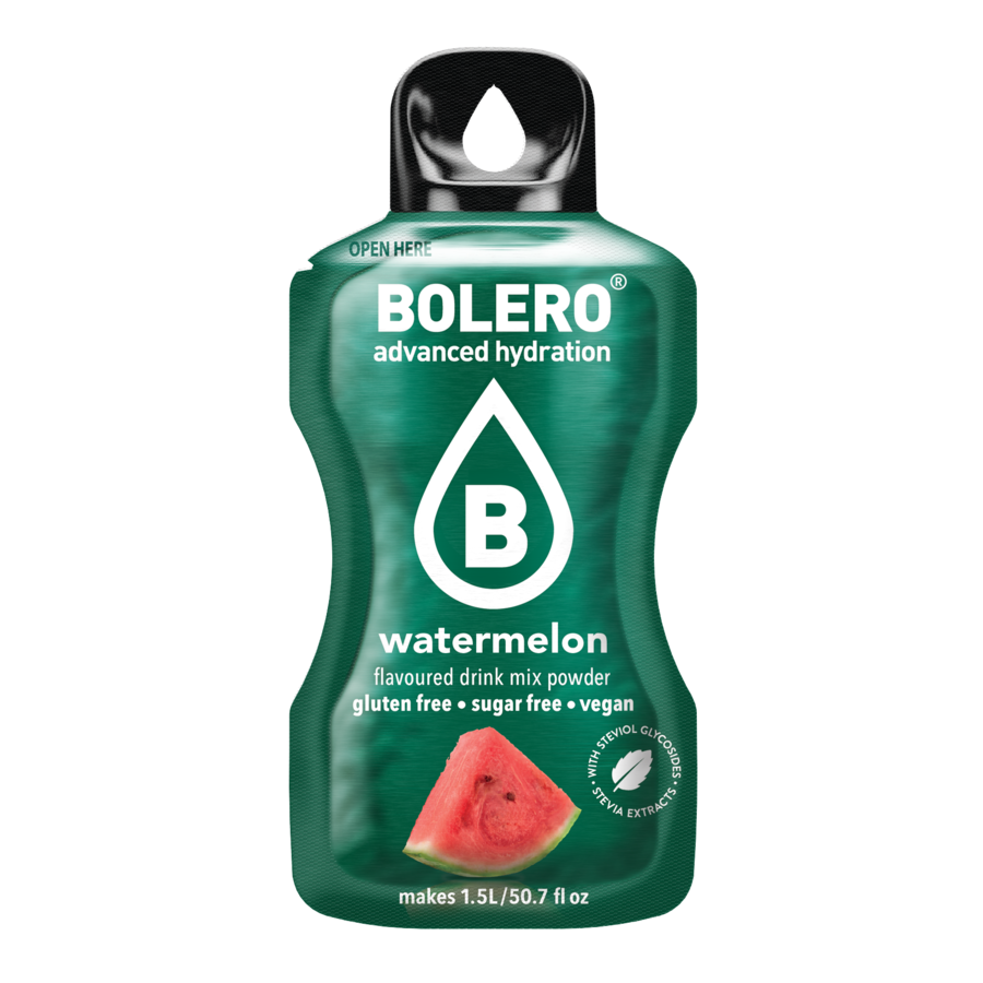 Bolero®Advanced Hydration - Watermelon  | 9g | 1,5L (12 Sachets)