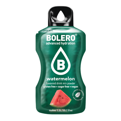 Bolero®Advanced Hydration - Watermelon  | 9g | 1,5L (12 Sachets)